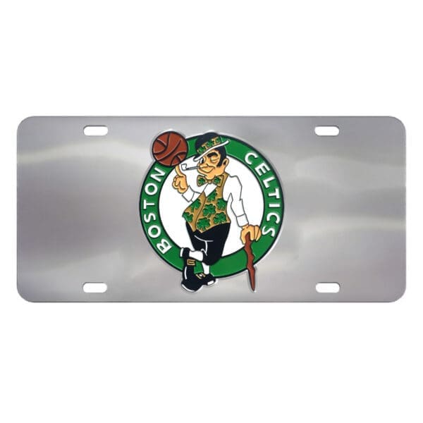 Boston Celtics 3D Stainless Steel License Plate 28628 1