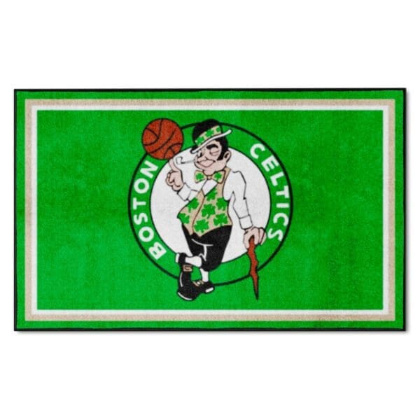 Boston Celtics 4ft. x 6ft. Plush Area Rug 20419 1 scaled