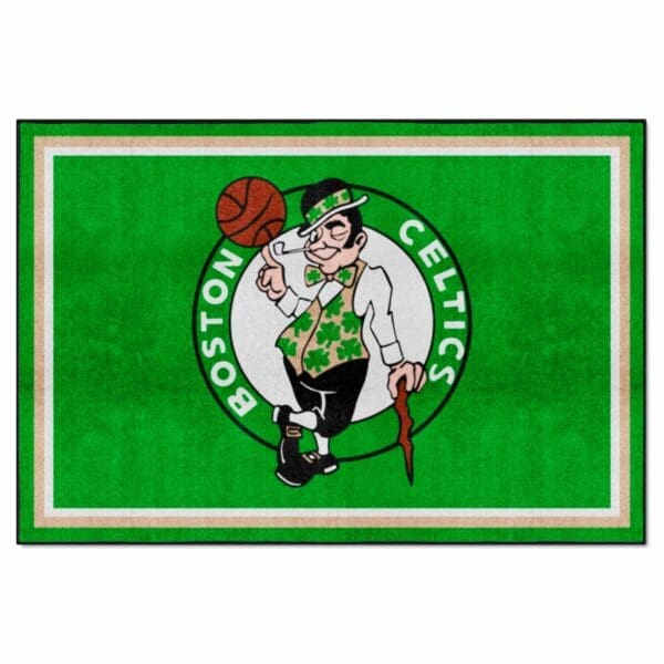Boston Celtics 5ft. x 8 ft. Plush Area Rug 9206 1 scaled
