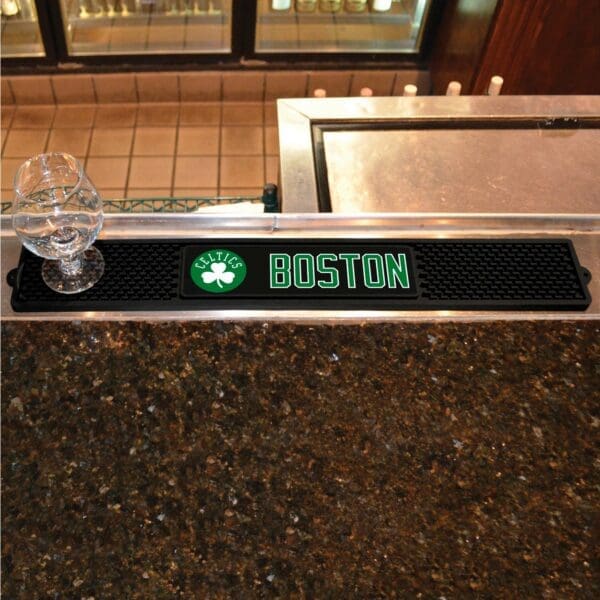 Boston Celtics Bar Drink Mat - 3.25in. x 24in.-14050