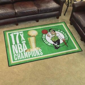 Boston Celtics Dynasty 4ft. x 6ft. Plush Area Rug-35077