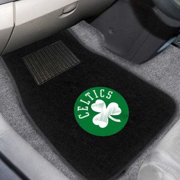 Boston Celtics Embroidered Car Mat Set - 2 Pieces-17611