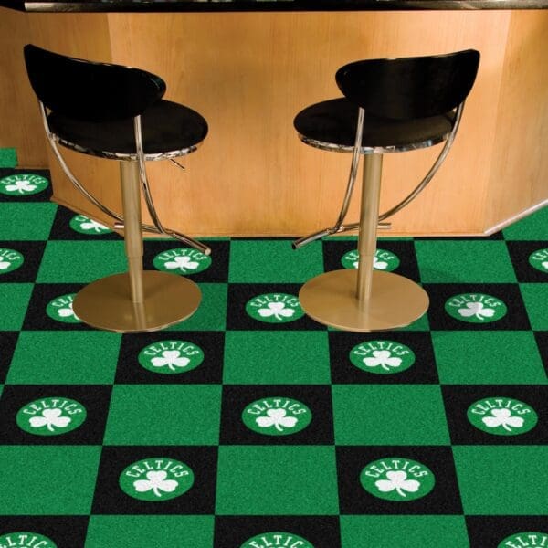 Boston Celtics Team Carpet Tiles - 45 Sq Ft.-9211