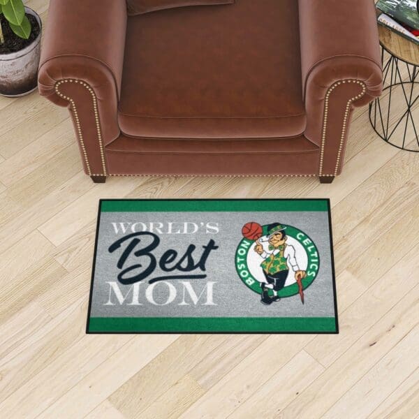 Boston Celtics World's Best Mom Starter Mat Accent Rug - 19in. x 30in.-34170