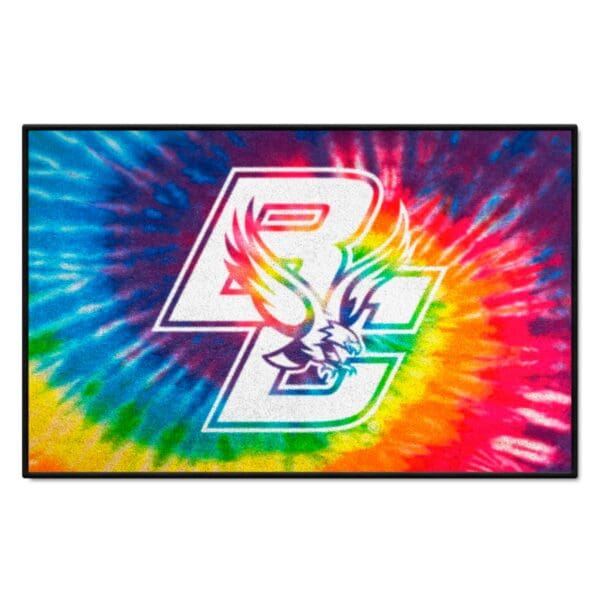 Boston College Eagles Tie Dye Starter Mat Accent Rug 19in. x 30in 1 scaled