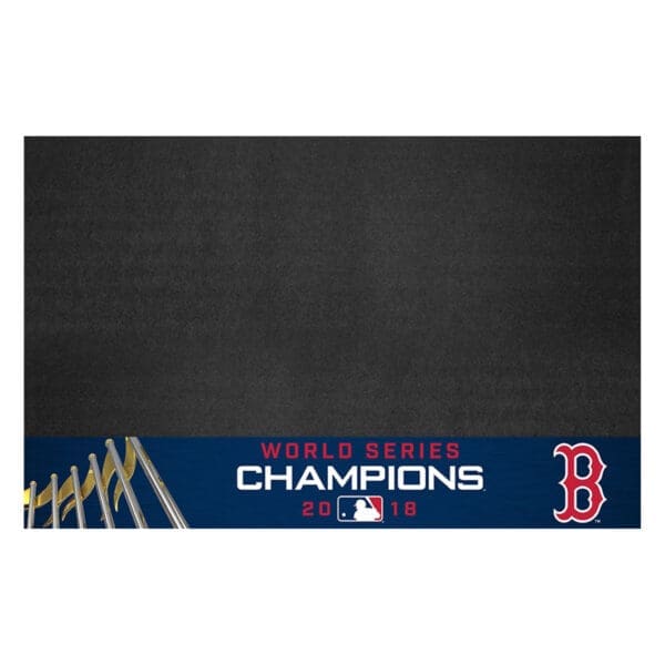 Boston Red Sox 2018 World Series Champions Vinyl Grill Mat 26in. x 42in 1