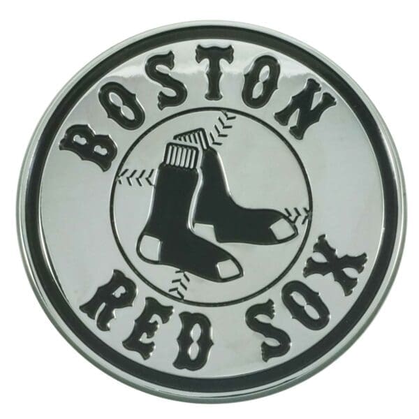 Boston Red Sox 3D Chrome Metal Emblem 1