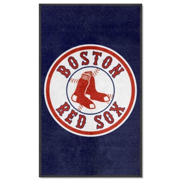 Boston Red Sox 3X5 High Traffic Mat with Durable Rubber Backing Portrait Orientation 1 scaled
