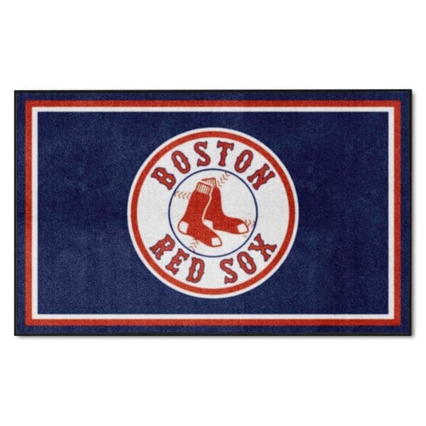 Boston Red Sox 4ft. x 6ft. Plush Area Rug 1 1 scaled