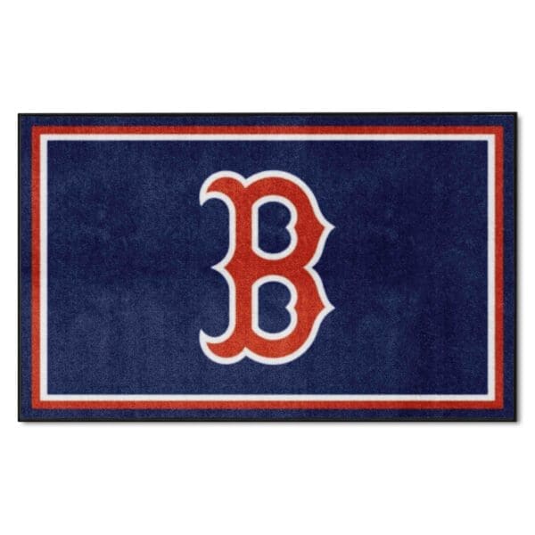 Boston Red Sox 4ft. x 6ft. Plush Area Rug 1 scaled