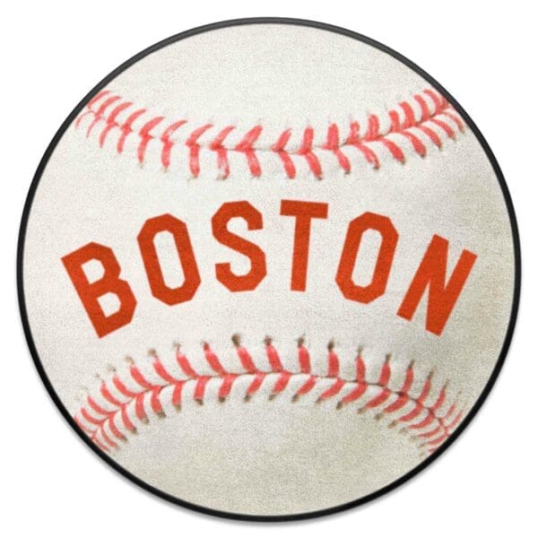 Boston Red Sox Baseball Rug 27in. Diameter 1908 Retro Logo 1 scaled