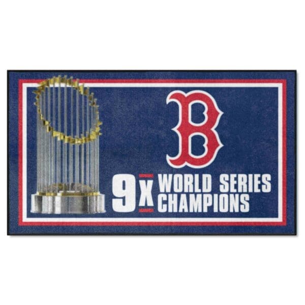 Boston Red Sox Dynasty 3ft. x 5ft. Plush Area Rug 1 scaled