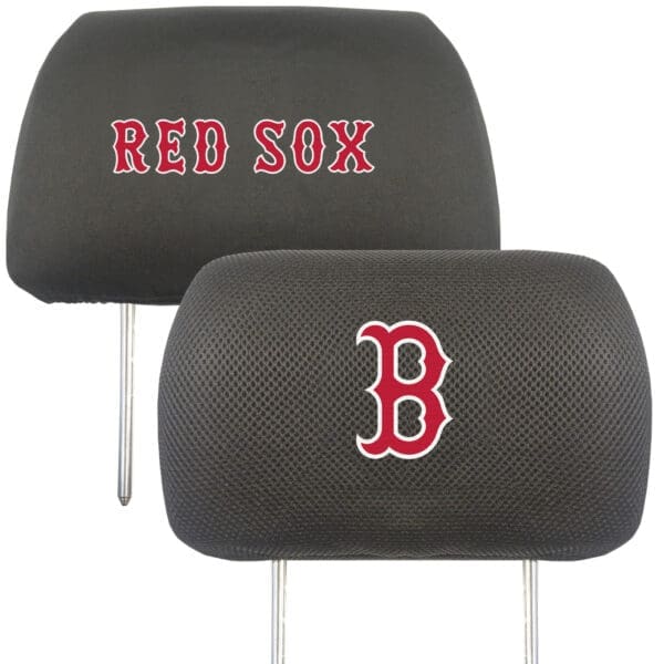 Boston Red Sox Embroidered Head Rest Cover Set 2 Pieces 1