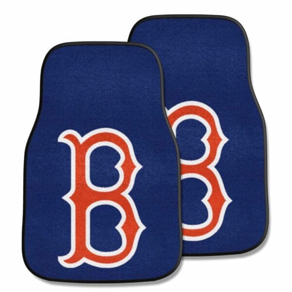 Boston Red Sox Front Carpet Car Mat Set 2 Pieces 1 1 scaled