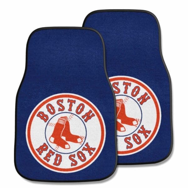 Boston Red Sox Front Carpet Car Mat Set 2 Pieces 1 2 scaled