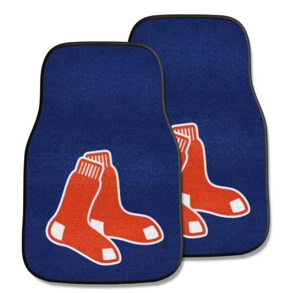 Boston Red Sox Front Carpet Car Mat Set 2 Pieces 1 scaled