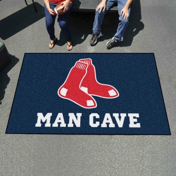Boston Red Sox Man Cave Ulti-Mat Rug - 5ft. x 8ft.