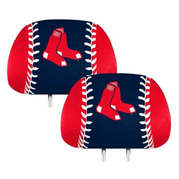 Boston Red Sox Printed Head Rest Cover Set 2 Pieces 1 scaled