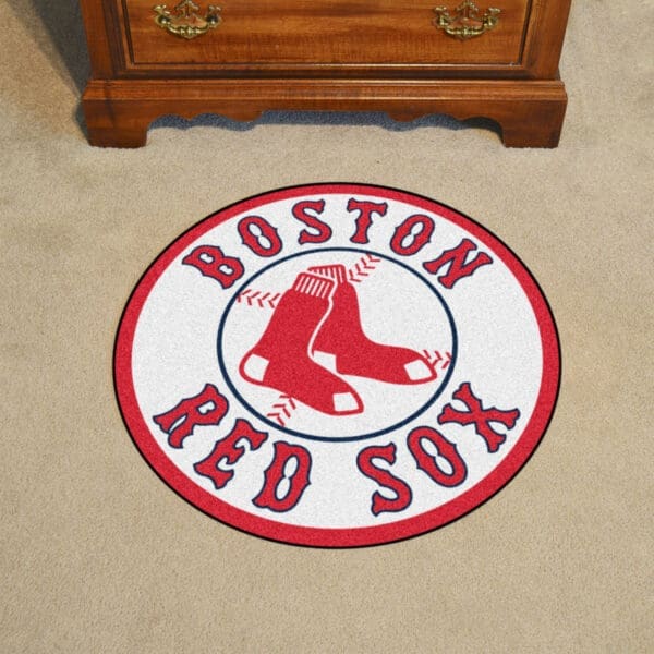 Boston Red Sox Roundel Rug - 27in. Diameter