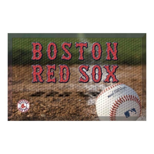 Boston Red Sox Rubber Scraper Door Mat 1 scaled