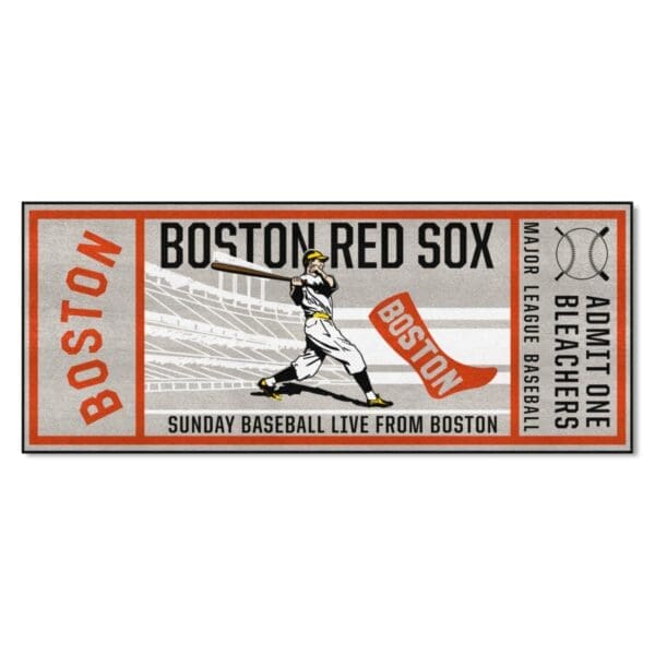 Boston Red Sox Ticket Runner Rug 30in. x 72in 1 scaled