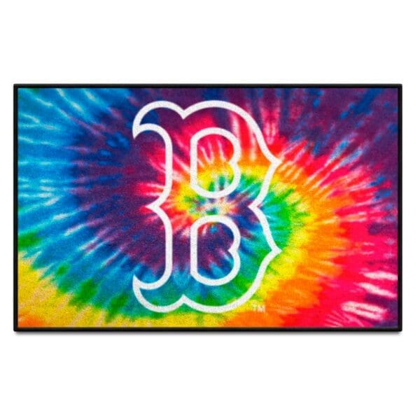 Boston Red Sox Tie Dye Starter Mat Accent Rug 19in. x 30in 1 scaled