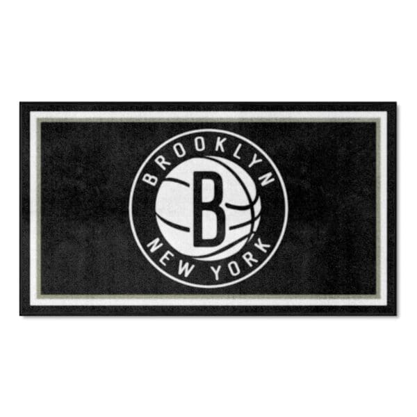Brooklyn Nets 3ft. x 5ft. Plush Area Rug 19829 1 scaled