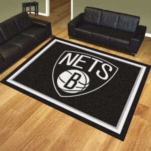 Brooklyn Nets 8ft. x 10 ft. Plush Area Rug-17444
