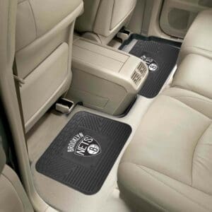 Brooklyn Nets Back Seat Car Utility Mats - 2 Piece Set-12380