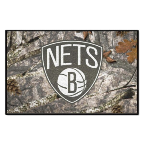 Brooklyn Nets Camo Starter Mat Accent Rug 19in. x 30in. 34370 1 scaled
