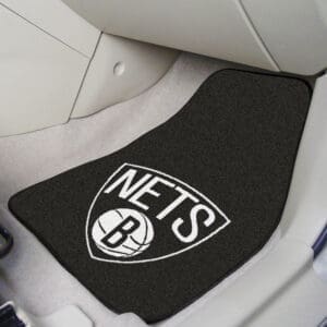 Brooklyn Nets Front Carpet Car Mat Set - 2 Pieces-9341