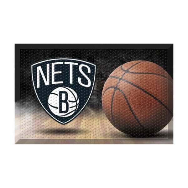 Brooklyn Nets Rubber Scraper Door Mat 19096 1 scaled