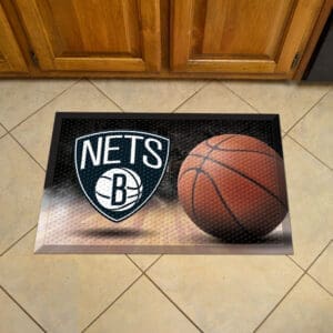 Brooklyn Nets Rubber Scraper Door Mat-19096