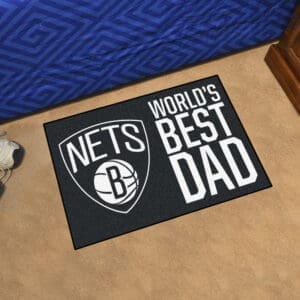 Brooklyn Nets Starter Mat Accent Rug - 19in. x 30in. World's Best Dad Starter Mat-31179