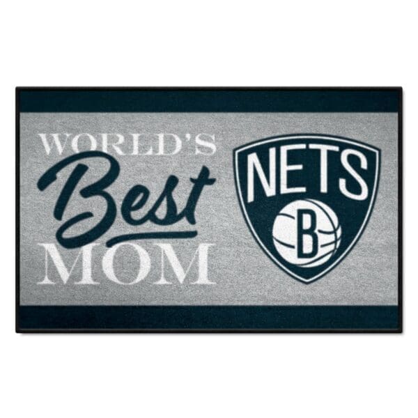 Brooklyn Nets Worlds Best Mom Starter Mat Accent Rug 19in. x 30in. 34171 1 scaled