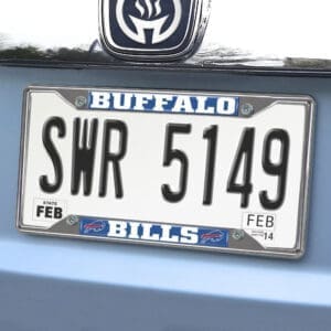 Buffalo Bills Chrome Metal License Plate Frame