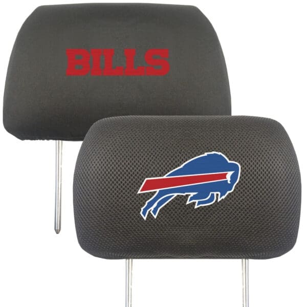 Buffalo Bills Embroidered Head Rest Cover Set 2 Pieces 1