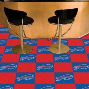 Buffalo Bills Team Carpet Tiles - 45 Sq Ft.