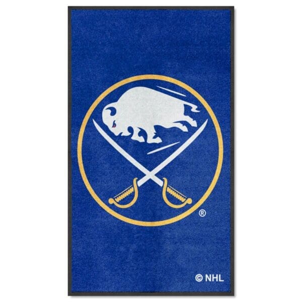 Buffalo Sabres 3X5 High Traffic Mat with Durable Rubber Backing Portrait Orientation 12836 1 scaled
