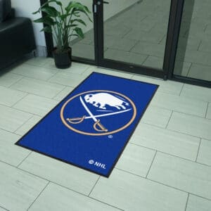 Buffalo Sabres 3X5 High-Traffic Mat with Durable Rubber Backing - Portrait Orientation-12836