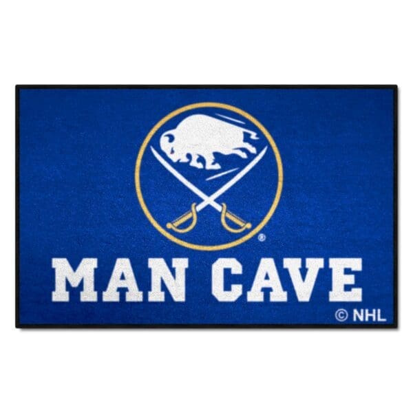 Buffalo Sabres Man Cave Starter Mat Accent Rug 19in. x 30in. 14398 1 scaled