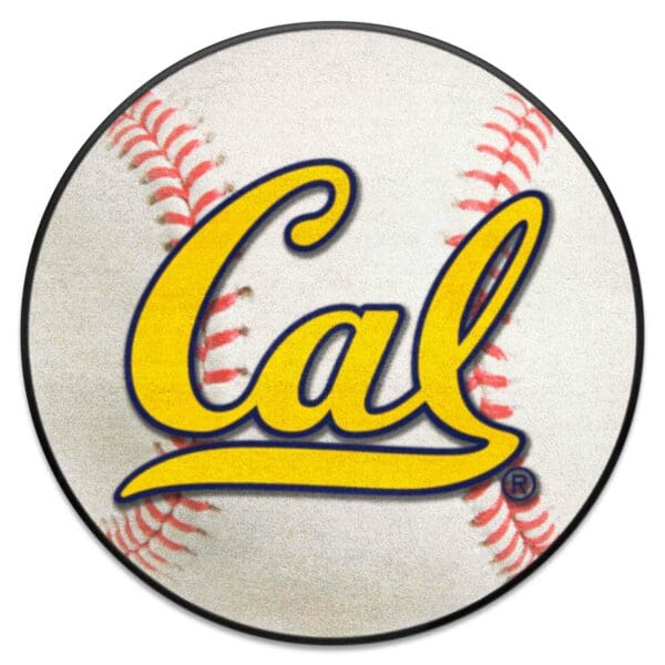 Cal Golden Bears Baseball Rug 27in. Diameter 1 scaled