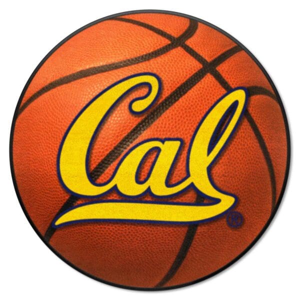 Cal Golden Bears Basketball Rug 27in. Diameter 1 scaled