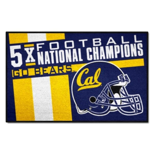Cal Golden Bears Dynasty Starter Mat Accent Rug 19in. x 30in 1 scaled