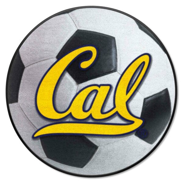 Cal Golden Bears Soccer Ball Rug 27in. Diameter 1 scaled