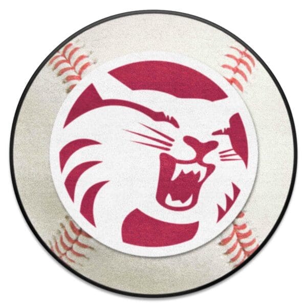 Cal State Chico Wildcats Baseball Rug 27in. Diameter 1 scaled