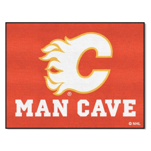 Calgary Flames Man Cave All Star Rug 34 in. x 42.5 in. 14401 1 scaled