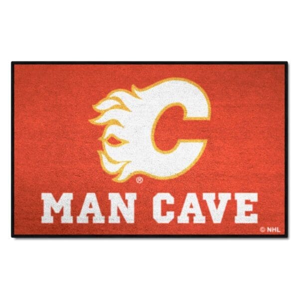 Calgary Flames Man Cave Starter Mat Accent Rug 19in. x 30in. 14402 1 scaled