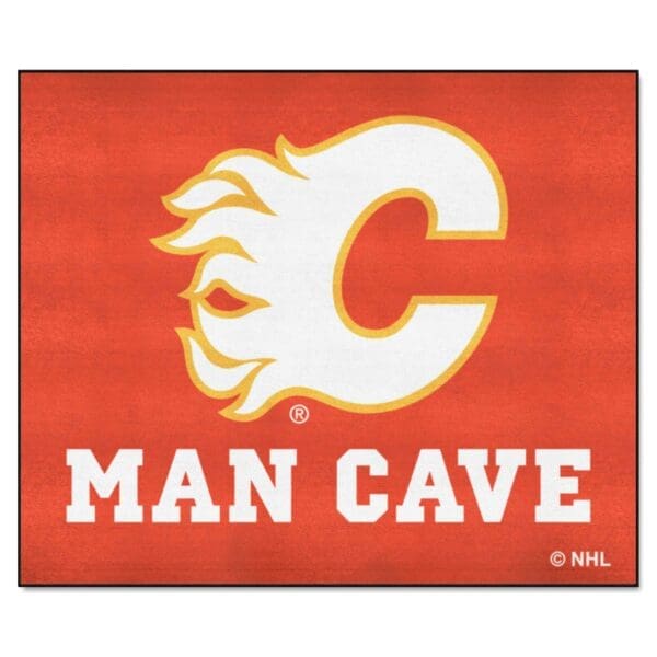 Calgary Flames Man Cave Tailgater Rug 5ft. x 6ft. 14404 1 scaled