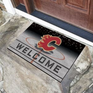 Calgary Flames Rubber Door Mat - 18in. x 30in.-21265